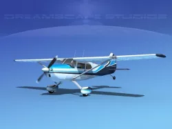Cessna 170 V07 3D model