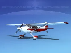 Cessna 170 V08 3D model