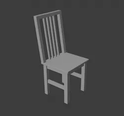 Chair Low-poly 3D model