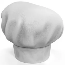 Chef Hat Low-poly 3D model
