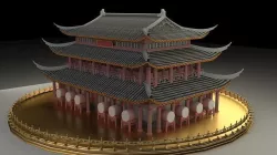 Chinese ancient house  3D model