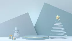 Christmas e-commerce promotion display scene 27 3D model