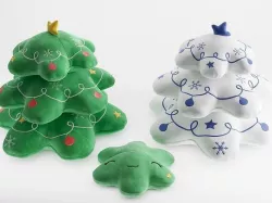 Christmas Plush Toy Trees 3D model