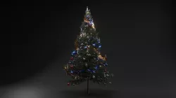 christmas tree with geometry nodes  3D model