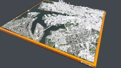 Cityscape Sydney Australia 3D model