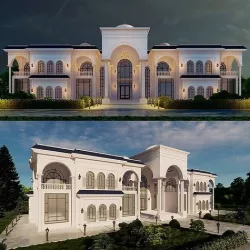 classic building 4 - classic villa 3D model