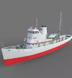 Classical Trawler Vessel 3D model