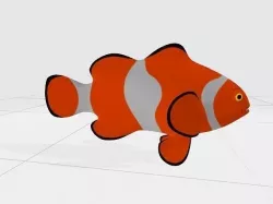 clown fish 3D model