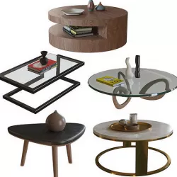 Coffee Table Set 3D model