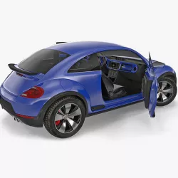 Compact Car Generic Rigged 3D model