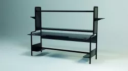 Computer table Low-poly 3D model
