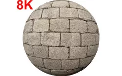 Concrete block Wall PBR Texture