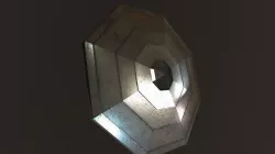 Cop medieval shield Low-poly 3D model
