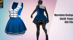 Cosplay sailor costume  3D model