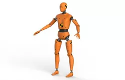 Crash Test Dummy Robot  Android 3D model