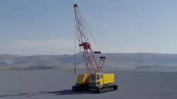 Crawler crane Low-poly 3D model