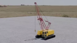 Crawler crane  Low-poly 3D model