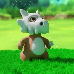 Cubone Pokemon 3D  Low-poly 3D model