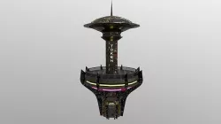 Cyberpunk City - Building 26 -TOKEN Skyscrape Low-poly 3D model Low-poly 3D model