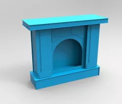  Decorative Fireplace 3D model