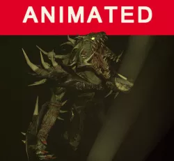 Demon dragon Low-poly 3D model