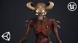 Demon-Imp Low-poly 3D model