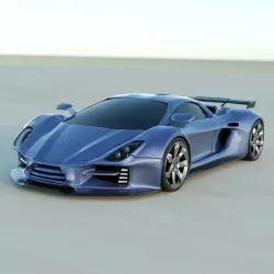 Evonius supercar concept 3D model