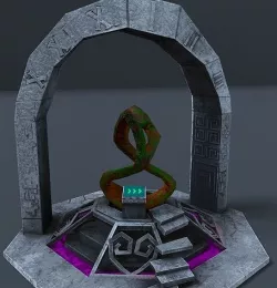 Fantasy Portal Low-poly 3D model