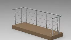 Fencing of balconies and stairs 3D model