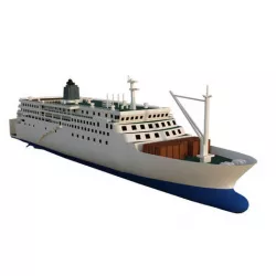 ferry Low-poly 3D model