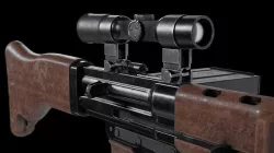 FG42 High detail Low-poly 3D model