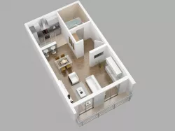 Flat 3D model