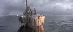 Floating Mountain castle towers  3D model