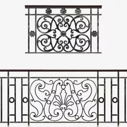 Forged fence 3D model