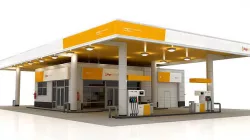 fuel station Low-poly 3D model