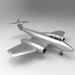 gloster meteor clasic  3D model