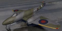 Gloster Meteor F3 3D model