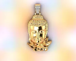 Gotama Buddha pendant 3D model