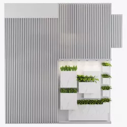 Green Wall - Plants partition -Indoor plant-plant stand wall 3D model