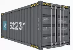 Group of  Three 3D Steel Shipping Containers - 3DSMAX  3D model