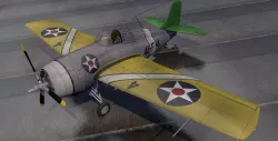 Grumman F4F-3 Wildcat 3D model