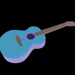 Guitar X Cake 3D model