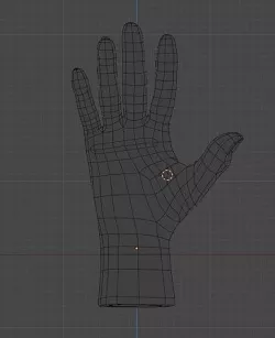 Hand low poly Low-poly 3D model