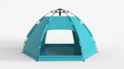 Hexagonal Camping Tent 3D model