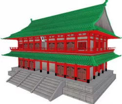 Japanese Temple 3D model