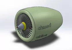 jet engine 3D model