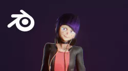 Kyouka Jirou - Earphone Jack BNHA Low-poly 3D model