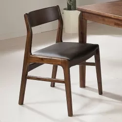 Lauren Acacia solid wood dining table chair cafe interior chair 3D model