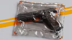 Lebedev Pistol P-14 Low-poly 3D model