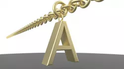 lettera A letter A 3D model